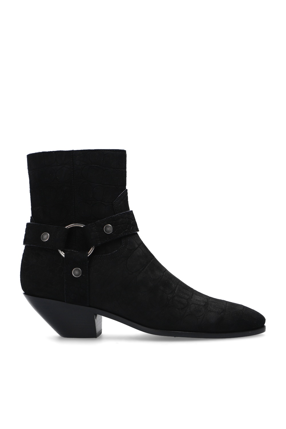 Saint Laurent West suede heeled ankle boots Women s Shoes yves saint laurent libre SchaferandweinerShops